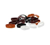 Ipetboom 20 Pièces Anneaux Cuir pour Bracelets de Accessoires de Résistants à Usure Boucles de Remplacement pour Sangles