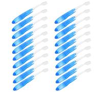 Ipetboom 20 Pièces Brosse à Dents Pratique brossette Brosse à Dents Souple portative Brosse à Dents Portable Brosse à Dents de Poche Kits de Brosse à Dents Abdos