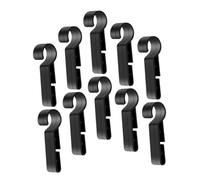 Ipetboom 20 pièces Clips Casque Sécurité Antidérapants pour Lampe Frontale Accessoires Casque Extérieur Crochets Fixation Solide pour Lampes Torches