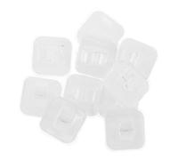 Ipetboom 20 Pièces Clips Guirlande Lumineuse Transparentes Réutilisables avec Adhésif Fort pour Suspension Lumières Extérieures Balcon Fêtes Décoration Noël