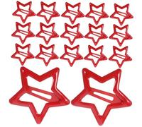 Ipetboom 20 Pièces Épingle à Cheveux Étoile Ouah Petites Pinces à Cheveux Femmes Instantané Clips De Cheveux Étoiles Bouclé Tout Petit Extraits Pince à Cheveux Rouge Métal