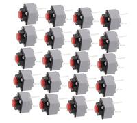 Ipetboom 20 pièces Interrupteur Bouton-poussoir Commutateur Souris Miniature Silencieux Haute Performance Réactif Compact pour Électronique Compacte
