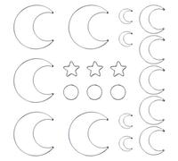 Ipetboom 20 pièces Kit de Fabrication de Attrape Anneaux Macramé Métalliques pour Décoration Murale DIY Comprenant Cercles