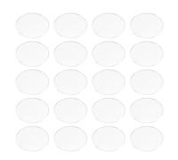 Ipetboom 20 Pièces Lot de 20 Abat-jours en Verre Transparent Incurvé pour Projecteur Mr16 Gu10, Cache-ampoule Extérieur Résistant la Chaleur, Lentille D'éclairage Décorative pour Éclairage