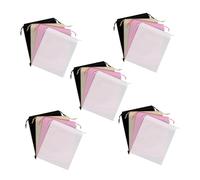 Ipetboom 20 pièces Lot Rangement Non Tissés avec Cordon Double Sac de Protection Anti-poussière Portable pour Vêtements Chaussures Accessoires Couleurs Assorties