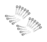 Ipetboom 20 pièces Pendentifs Micro Alliage Argent Antique Breloques Musicales Miniatures pour Création Bijoux DIY Colliers Bracelets Porte-clés