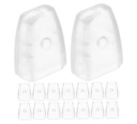 Ipetboom 20 pièces Protège Panier Égouttoir PVC Transparent Supports Robustes Antidérapants pour Égouttoir Cuisine et Buanderie Protection pour Grille de Séchage