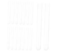 Ipetboom 20 pièces Tubes à Essai pour Expériences Scientifiques Échantillons Plastique Usage Laboratoire et Éducatif