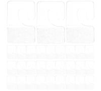 Ipetboom 200 pièces Lot de Crochets Auto-adhésifs Transparents Plastique Languettes Suspendues Polyvalentes pour Affichage Magasin Compatibles Surfaces pour Organisation et Optimisation