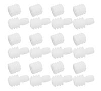 Ipetboom 20pcs Écrous Pré-insérés en Nylon Blanc pour Fixation Meuble, Connecteurs de Chevilles Solide pour Assemblage Charnière D'armoire Lors de L'installation