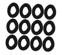 Ipetboom 20pièces Élastiques à Cheveux Chics Et Élastiques Pour Filles Bandeaux Noirs Haute Élasticité Accessoires De Coiffure Pour Style Quotidien Élégant