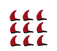 Ipetboom 20pièces Épingles à Cheveux Forme De Cornes De Diable Rouges Lot De Accessoires De Fête Pour Halloween Convient Aux Femmes Et Aux Garçon Fille