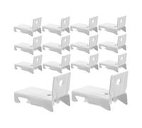 Ipetboom 20pièces Supports De Montage pour Tringles à Rideaux Forme De Accessoires De Rail De Rideaux avec Guide Installation