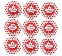 Ipetboom 24 Pièces Assiettes Papier Thème Canada Pour Fête Nationale Canadienne Décorations Patriotiques