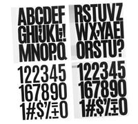 Ipetboom 24feuilles Lettres Autocollantes Vinyle Alphabet Stickers Repositionnables Chiffres Adhésifs Pour Boîtes Aux Lettres Et Voitures