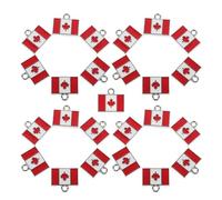 Ipetboom 25 Pièces Breloque Érable en Alliage Léger Design Unique pour Porte-clés et Bracelets Diy, Conserve la Couleur la Culture Canadienne