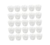 Ipetboom 25 pièces Caissettes à Cupcakes Papier Créatif Décorations de Gâteau Dentelle Blanche pour Mariages et pour Muffins et Desserts