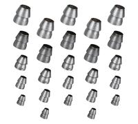 Ipetboom 25 pièces Lot de Coins Ronds Acier pour Marteau à Griffes et Hache Cales de Poignée Robustes Fer pour Renfort Outils de Menuiserie et Fixation