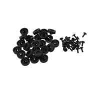 Ipetboom 25 Pièces Pieds en Plastique Noir Antidérapants pour Boîtiers Pc, Conçus pour Améliorer la Ventilation et Stabiliser Les Tours Bureaux en Verre Bureau