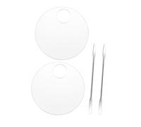 Ipetboom 2ensembles Lot De Palettes Transparentes Pour Mélange De Palettes Acryliques De Maquillage Pour Ongles Et Manucure