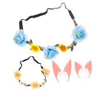 Ipetboom 2ensembles Serre-tête Décoratif à Fleurs pour Femme et Fille Accessoire pour Cheveux de Cosplay