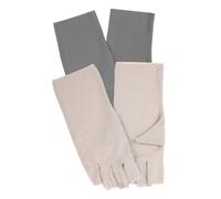 Ipetboom 2paires Gants Anti-uv Pour Femmes Mitaines à Doigts Découpés Pour Manucure Et Nail Art De Gel Respirant Solaire Et Confort Optimal