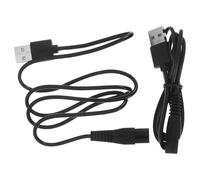 Ipetboom 2pcs Câbles de Chargement USB pour Rasoir Électrique Connecteur de 8, Résistance Thermique Élevée, Conductivité Optimale pour Tondeuse et Rasoir Noir