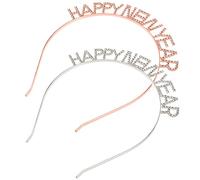 Ipetboom 2pièces Bandeau De Année Avec Paillettes Serre-tête Décoratif Pour Saint-sylvestre Lot De Serre-têtes Amusants Pour Cheveux