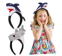 Ipetboom 2pièces Bandeau Requin Pour Filles Décoration De Cheveux Coiffe De Fête Accessoire De Performance Lot