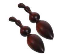 Ipetboom 2pièces Bâton de Massage Bois pour Points de Déclenchement Masseur de Réflexologie Outil de Beauté pour Auto-massage du Visage et Relaxation du Corps