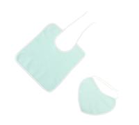 Ipetboom 2pièces Bavoirs Absorbants Pour Adultes Lot De Bavoirs Coton Pour Seniors Éclaboussures Ajustable Coloris Vert Pour Repas Et Soins