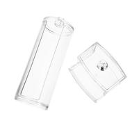 Ipetboom 2pièces Boîtes De Rangement Transparentes pour Cotons-tiges Conteneurs De Cosmétiques avec Couvercles Organisateurs pour Petites
