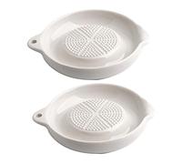 Ipetboom 2pièces Bol à Moudre Simple Pour Maison Outil De Broyage Pratique Presse-ignames Et Pommes De Terre Blanc