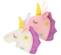 Ipetboom 2pièces Boule De Bain Exfoliante Licorne Éponge Maille Douce Massage Corps