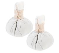 Ipetboom 2pièces Boules De Massage Chinoises Naturelles Pour Compresses Chaudes Sacs De Spa Et Moxibustion Récupération