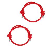 Ipetboom 2Pièces Bracelet à Cordes de Nœud Ajustable pour Couples Amour Style