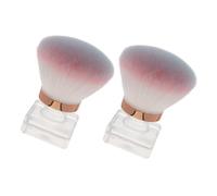 Ipetboom 2pièces Brosse De Nettoyage Pour Applicateurs De Poussière Avec Poignée Ergonomique Brosse à Poudre Pour Manucure Et Pédicure Outils De Beauté Pratiques Pour Usage Quotidien