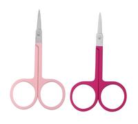 Ipetboom 2pièces Ciseaux Sourcil Pratique Rasoir et Tondeuse à Sourcils Portables pour Coupe Cils et Poils Nez pour Salon à Domicile