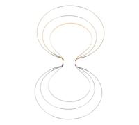 Ipetboom 2pièces Coiffes De Couronne Halo Triple Couche Métal Doré Bandeaux De Déesse Pour Femme Accessoires Pour Cheveux Pour Hanfu Cosplay Mariage Halloween