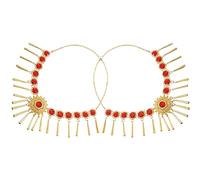 Ipetboom 2pièces Collier De Rhinestone Accessoires De De Performance Et Headband Pour Belly Dance Et