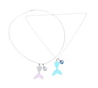 Ipetboom 2pièces Colliers Sirène Avec Pendentifs Poisson Bijoux Fantaisie Queue De Sirène Pour Événements Thématiques Marins Et Rêveurs