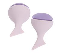 Ipetboom 2pièces Duo De Poudres De Maquillage Design Sirène Éponge Pour Application Sèche Ou Humide Idéale Pour Fond De Teint Blush Et Plus Couleur Rose Lotus