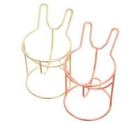 Ipetboom 2pièces Égouttoir à Éponges De Beauté Métal Support De Séchage Pour Houppettes Organisateur De Maquillage Présentoir Pour Étagère Pour Coiffeuse Support Pour Mélangeur