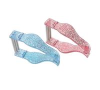 Ipetboom 2pièces Épilateur à Ressort Manuel Pour Visage Épilateur De Cheveux Facial Outil De Threading Pour Menton Joues Et Cou Rouge Bleu