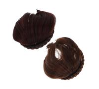 Ipetboom 2pièces Fausse Frange Française Postiche Extensions De Cheveux Frange Rideau Pour Femmes Usage Quotidien