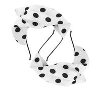 Ipetboom 2pièces Headband Beret Vintage Style with Dots Elegant Accessory for Women for Church Parties and Special Occasions Comfortable Fabric Hairband and