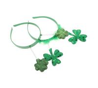 Ipetboom 2pièces Headband Shamrock Accessoire De Fête Irlandais Pour Saint-patrick Décoration Festive Pour Événements Spéciaux