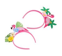 Ipetboom 2Pièces Lot de Têtes Flamants Roses Tropicaux pour Femme Accessoire de Coiffure pour Fête été Hawaïen Festival de Plage et Escapade