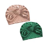 Ipetboom 2pièces Lot De Turbans Africains Pour Femme Couvre-chefs Élastique Avec Design Ethnique Pour Protéger Les Cheveux