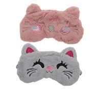 Ipetboom 2pièces Masques De Sommeil Peluche Animaux De Masques De Yeux Doux Et Colorés Pour Adultes Pour Meilleur Sommeil Cosplay